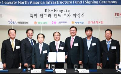 投资基金协议签字仪式，韩国首尔