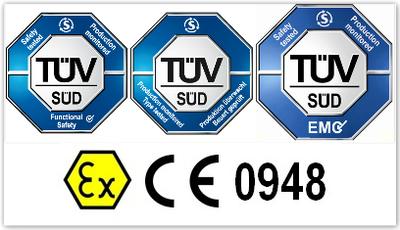 TUV SUD 针对工业机器及自动化类产品提供的欧盟及北美认证标志在国际上获得广泛的认可，能够帮助工业产品顺利出口至欧美等国家