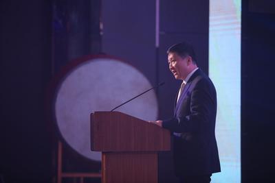 Mr. Qian Jin, President of Wanda Hotels & Resorts gave the speech.