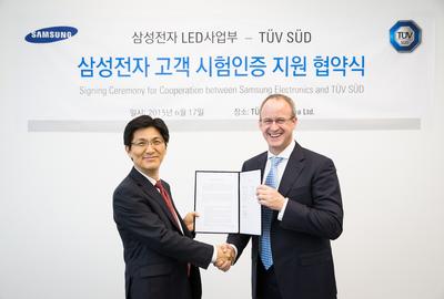 TUV南德意志集团与三星电子公司就LED照明产品欧洲认证签署协议
