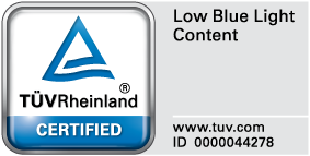 TUV Rheinland Test Mark for Low Blue Light Content