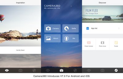 Through this update, Camera360 aims to become a platform providing mobile photography product and service.
