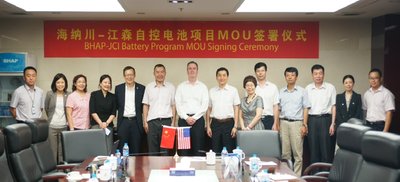 江森自控与北汽集团合作开拓中国汽车电池市场