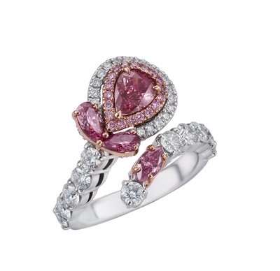 Fancy Pink Diamond Ring by Glajz