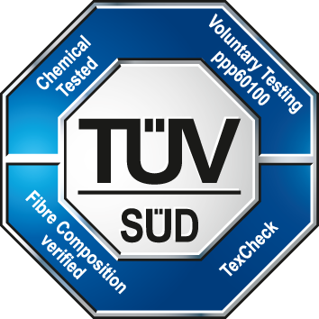 TUV SUD专有的TexCheck 和 Footwear 标志是公认的质量和信誉的象征，因此，客户能够迅速认同该产品已被评为产品安全性方面最受人们推崇的品牌之一。