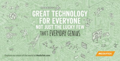 Advert promoting MediaTek's mission to democratise technology for everyone