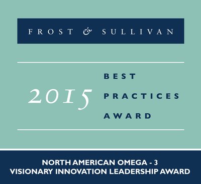 Oceans Omega receives 2015 North American Omega-3 Visionary Innovation Leadership Award