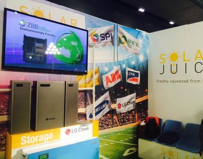 新一代国际化能源互联网公司SPI绿能宝子公司Solar Juice参加展会