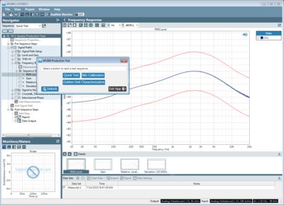 Audio Precision's latest release, version 4.2, of their APx500 Software includes a new Production Test Mode. In this mode, a test operator's use of the system can be limited to a range of custom configurable presets defined by a test system administrator.