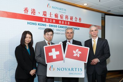 StAR takes the lead to unify stakeholders to drive medical contributions in oncology and owning the development and availability of medicine to fight against cancer in Asia. (left: Dr. Hong Ling Xue, Medical Director & StAR Lead, Asia Pacific & South Africa, Novartis, Dr. Stephen Chan, Associate Professor, Department of Clinical Oncology, The Chinese University of Hong Kong, Mr. John Ketchum, Senior Vice President, Emerging Growth Market, Novartis, Mr. Reto Renggli, Consul General of Switzerland Hong Kong)