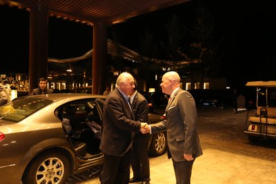 總經理Brice Pean先生迎接智利前總統卡多拉各斯