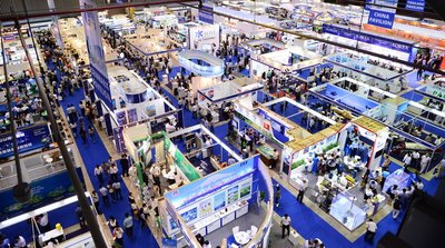 Vietwater and RE & EE Vietnam Expo & Forum - Exhibition hall overview