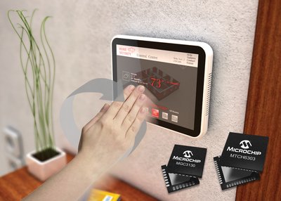 “Microchip's GestIC technology used for multi-touch and 3D gesture display”