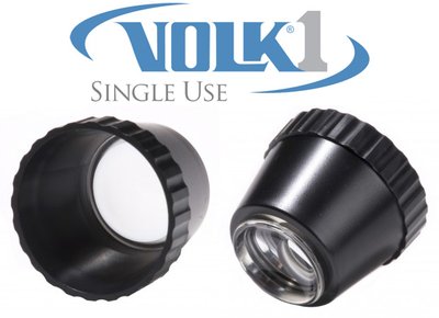 沃爱康最新研发的Volk1一次性直接成像囊膜和虹膜切开镜片。