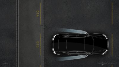 海拉创新车灯点亮前路 “光幕功能”可照亮车身两侧的区域