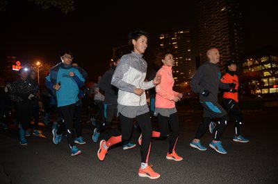 袁姗姗领跑PUMA“一跑就醒”试跑活动