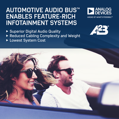 福特汽车公司信息娱乐系统将采用ADI公司汽车音频总线