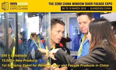 Windoor Expo, acara penyumberan produk jendela, pintu dan muka hadapan bangunan pertama di China