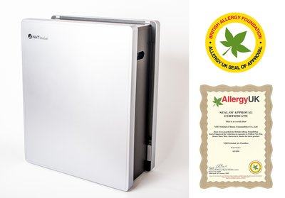 清森TM空气净化器获Allergy UK过敏原认证证书