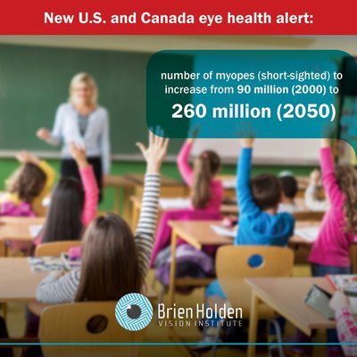 New U.S. eye health alert: number of myopes (short-sighted) to increase from 90 million (2000) up to 260 million (2050)