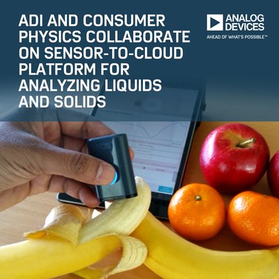 ADI與Consumer Physics合作開發物聯網平台