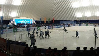 全国青少年冬季阳光体育大会冰球比赛在博德维气膜馆内成功举办