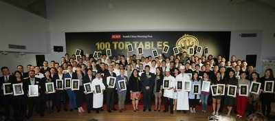 Hong Kong and Macau's top restaurateurs, chefs and fine-dining delegates gathered together yesterday to receive the "100 Top Tables 2016" certificates of recognition from the South China Morning Post.
