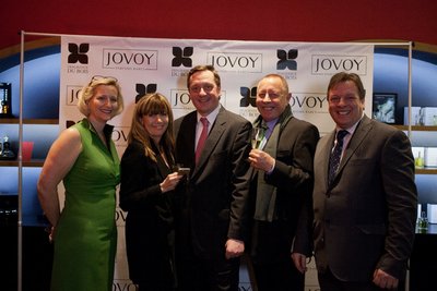 Helen Gailey, Nicola Parker, Brand Director of Fragrance Du Bois, Francois Henin, Owner of Jovoy, Barry Rawlinson, Chief Executive Officer of Asia Plantation Capital and Gary Crates, Chief Executive Officer of Fragrance Du Bois Europe (L to R).