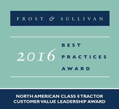 Allison Transmission Receives 2016 North American Class 8 Tractor Customer Value Leadership Award