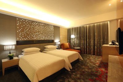 Mock-up room of Sunway Pyramid Hotel East's Deluxe category