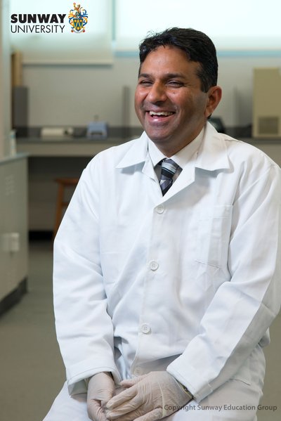 Professor Naveed Khan, Head of Biological Sciences, Sunway University who made a hero out of cockroaches
