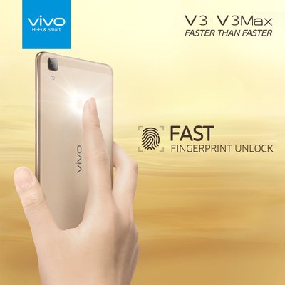 360˚ recognition system allows 0.5 seconds fast fingerprint unlocking on V3Max
