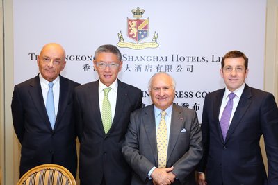 From left to right : Mr. Peter C. Borer, Chief Operating Officer, The Hongkong and Shanghai Hotels, Limited; Mr. Clement K.M. Kwok, Chief Executive Officer, The Hongkong and Shanghai Hotels, Limited; The Hon. Sir Michael Kadoorie, Chairman, The Hongkong and Shanghai Hotels, Limited; Mr. Matthew J. Lawson, Chief Financial Officer, The Hongkong and Shanghai Hotels, Limited