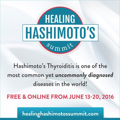 53 million Americans have autoimmune disease, an estimated 22 million of those people suffer from Hashimoto's Thyroiditis. Hashimoto's Awareness, a not-for-profit organization that drives education, advocacy, and research to support sufferers of Hashimoto's Thyroiditis (chronic lymphocytic thyroiditis) has announced its 2016 Healing Hashimoto's Summit will take place free and online June 13-10. We want to thank our sponsors, Cyrex Laboratories, Dr. Datis Kharrazian, and Thrive Market.