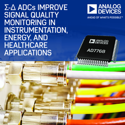 ADI推出Sigma-Delta類比數位轉換器