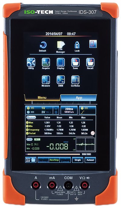 RS Components introduces ISO-TECH high-quality hand-held digital storage oscilloscopes