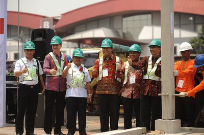 Taufik Widjoyono, Sekretaris Jenderal Kementerian PUPR membuka pameran Concrete Show South East Asia dalam rangka mendukung percepatan pembangunan infrastruktur di Indonesia