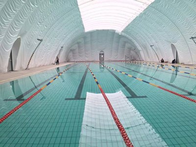 从一季到全年，博德维气膜打造365天恒温游泳馆