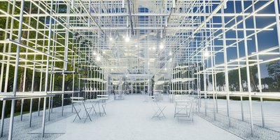 远景之丘, 内部灯光效果图, 藤本壮介 2016 (Envision Pavilion, Sou Fujimoto Architects, 2016) 上海种子