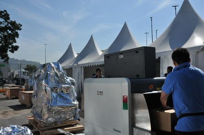Nuctech の安全検査スキャナーがリオ五輪会場に設置され、デバッグ中