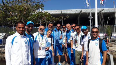希腊代表团身着361度奥运服装