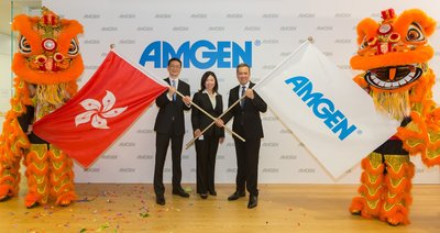Amgen launches commercial office in Hong Kong (Left to right: KK Tong, Penny Wan, Eric Ng)
