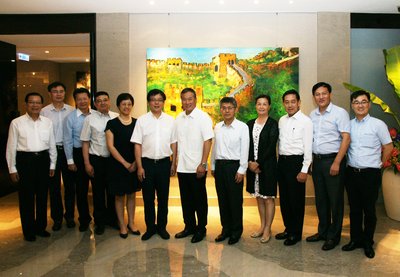 上海市长宁区区长访问仲利母公司台湾中租总部