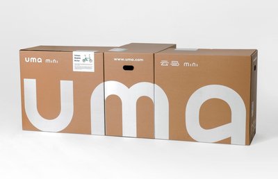 全新Logo uma在包装箱上的应用