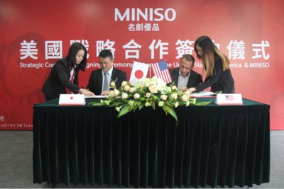 MINISO has signed a strategic cooperation in the U.S. to develop its American and European markets