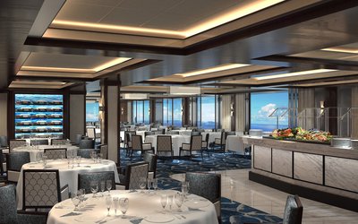 Guests can enjoy an expertly prepared catch from Neptune's a la carte menu on Norwegian Joy