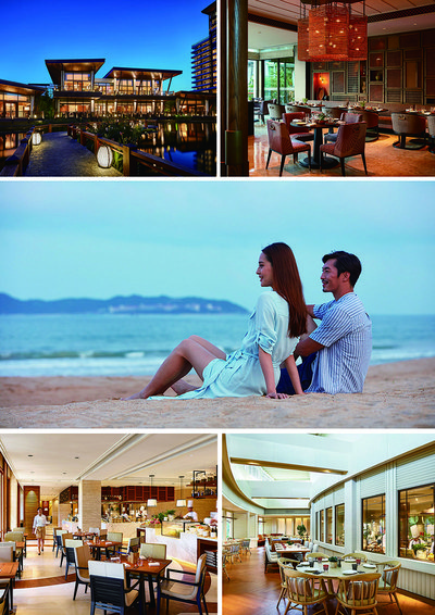 三亚海棠湾君悦酒店餐厅＋沙滩