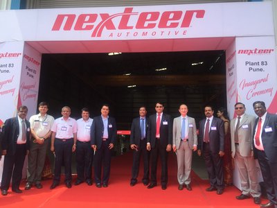 Tao Liu, Global Vice President and Asia Pacific Chief Operating Officer of Nexteer Automotive and Madhav Kulkarni, Managing Director Nexteer India inaugurated Pune Plant.