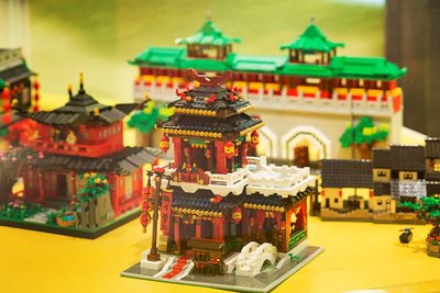 中国古建筑乐高模型国庆限时展震撼亮相上海乐高探索中心