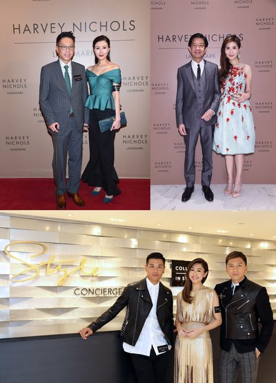 Harvey Nichols特别于香港Landmark专门店内举行开幕活动，邀请一众群星及绅士名流率先体验品牌高级时尚美学